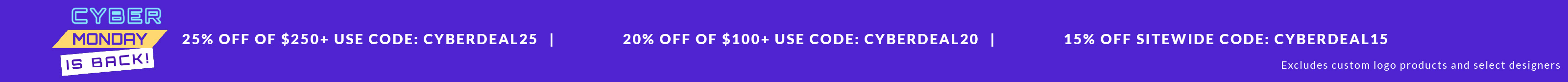 Cyber Monday Is Back Sale